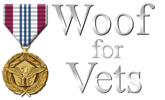 Woof for Vets web logo